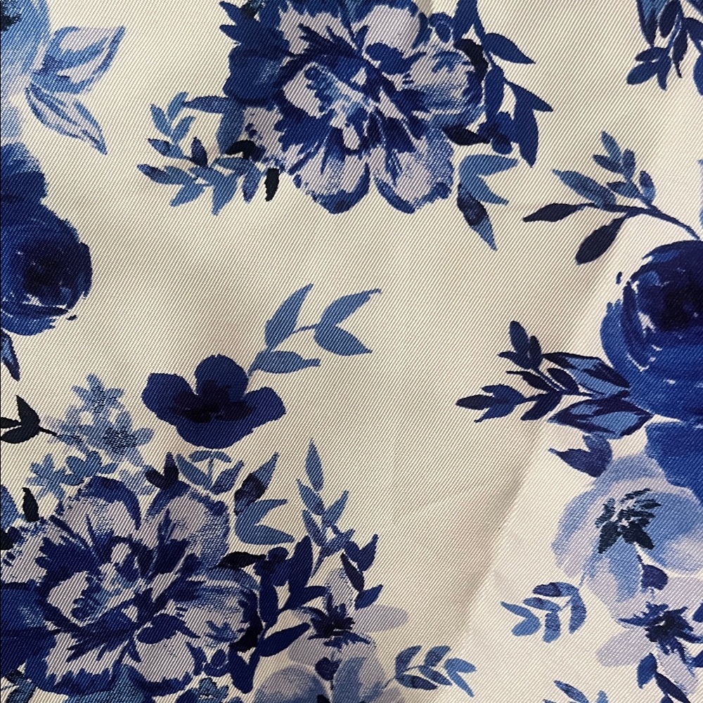 City Studio White and Blue Floral Mini Skirt - Picture 6 of 8